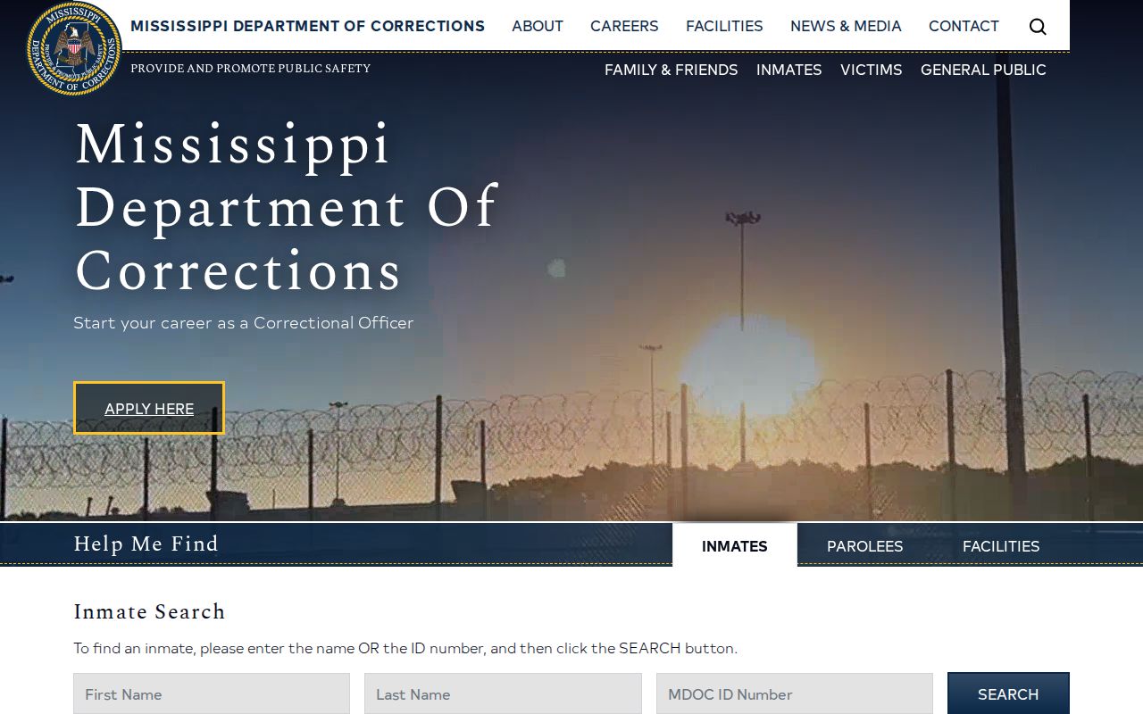 MDOC legacy search redirect affecting Pontotoc County released inmate lookup